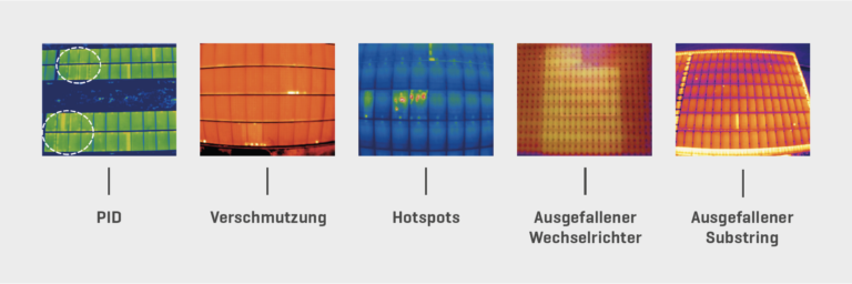 5 Bilder der häufigsten Defekte bei Photovoltaikanlagen