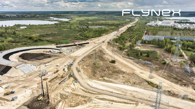 Bau Drohnenflug Aufnahme Befliegung BVLOS