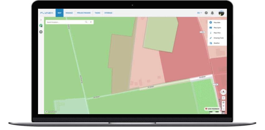 Map New Create Project Interface