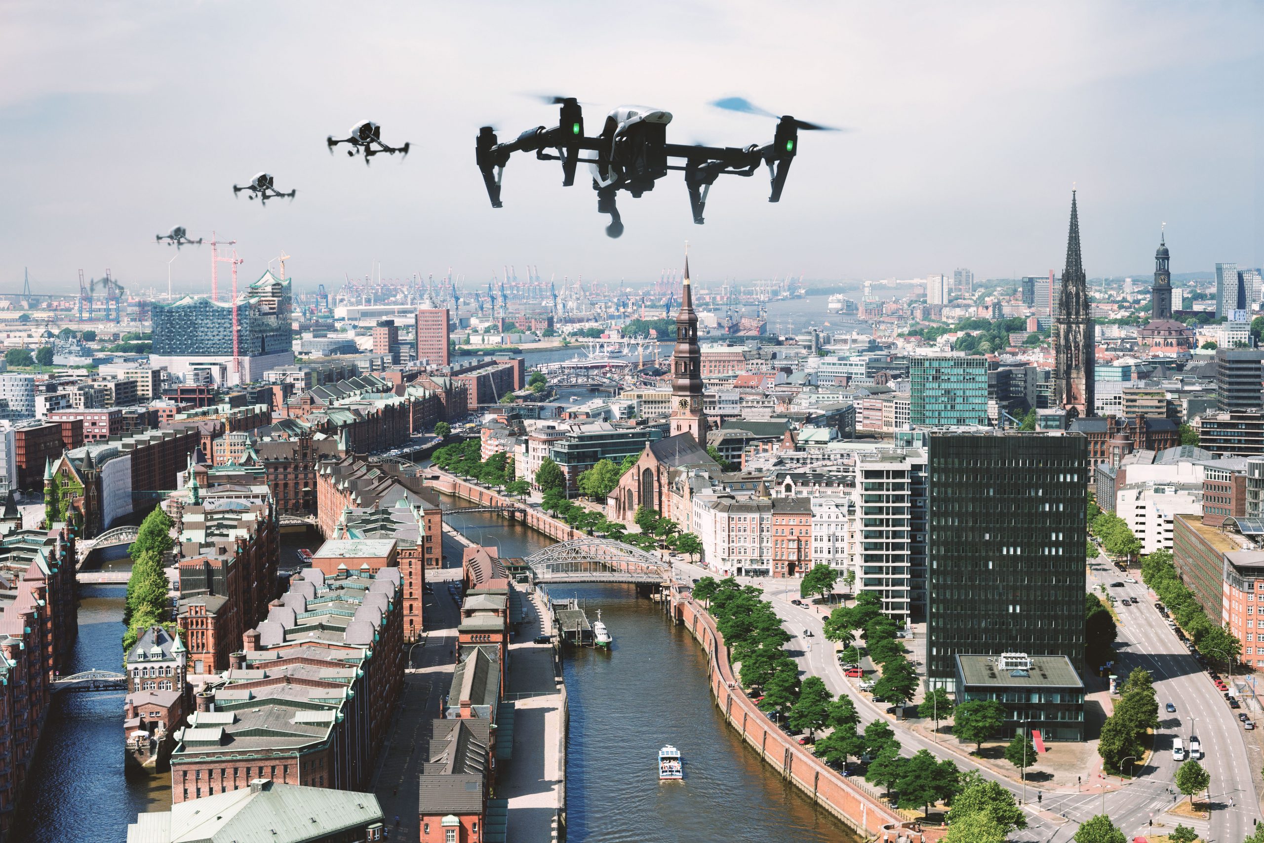 Drohnen über Hamburg