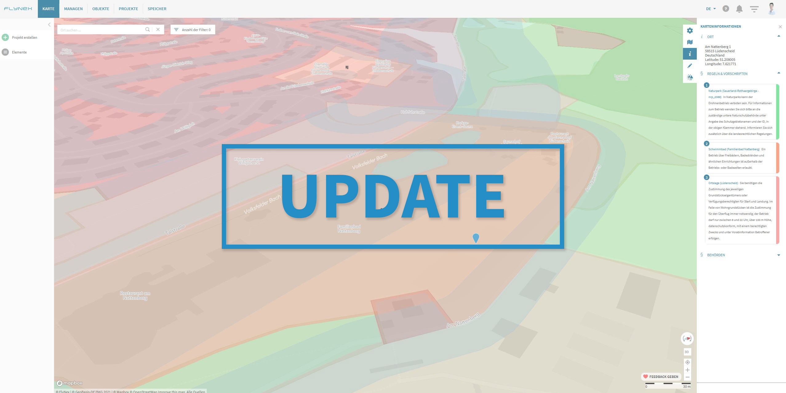 Update Drohne Map2Fly