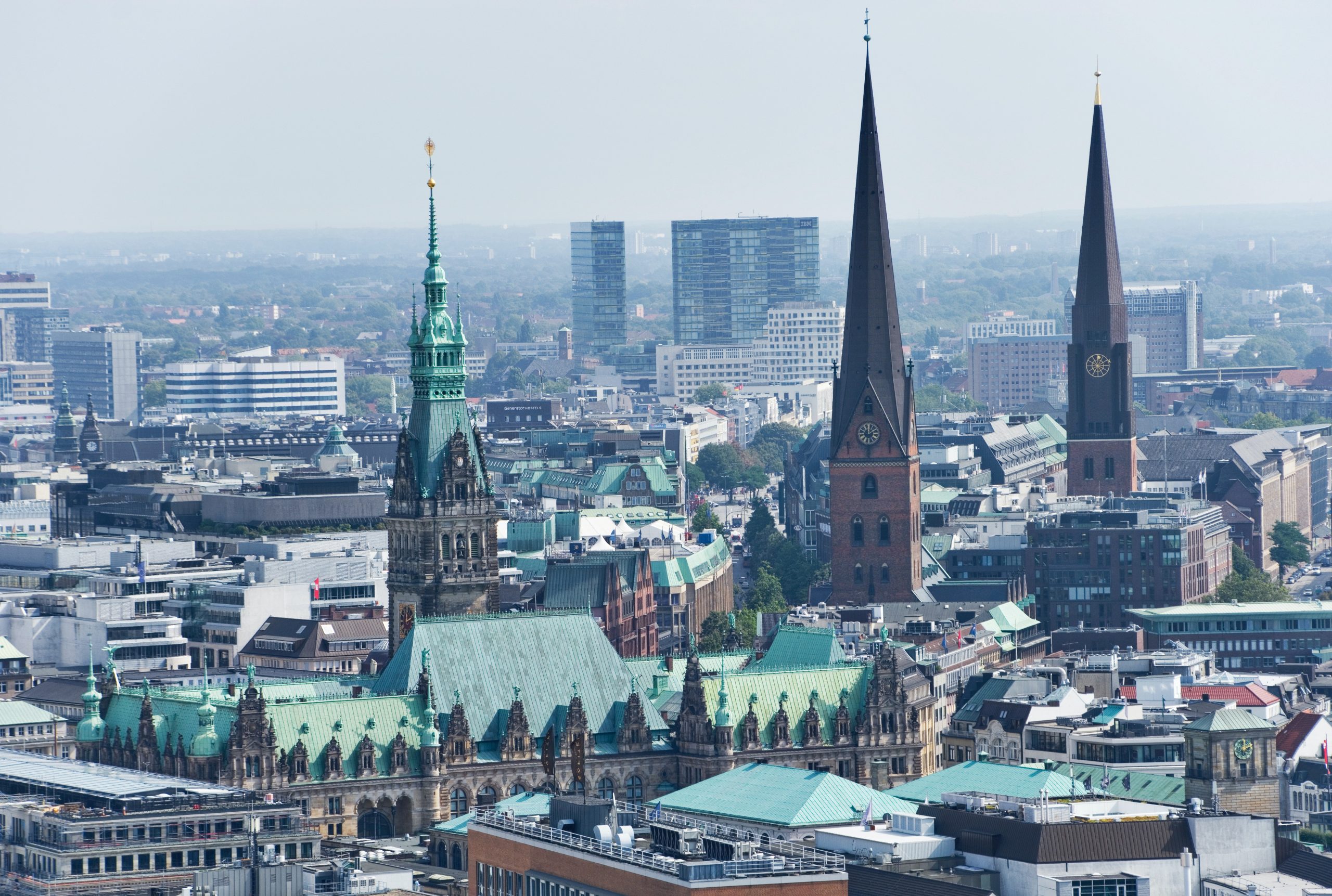 Skyline der Stadt Hamburg