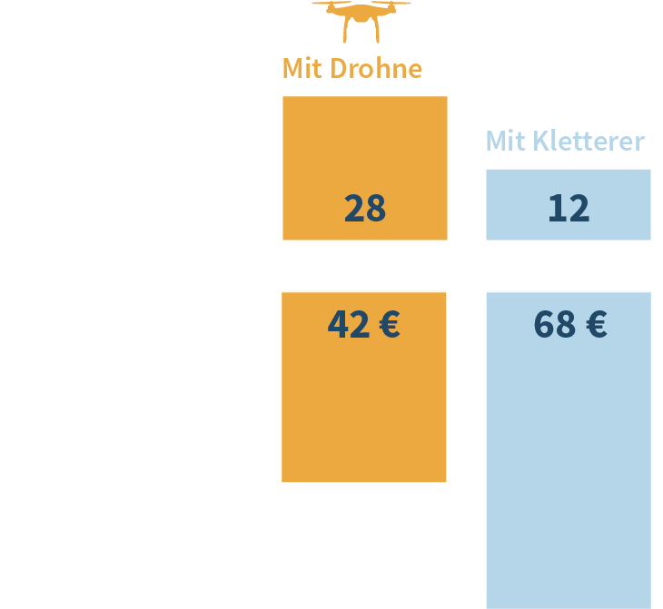 FlyNex Energie Mastinspektion Vergleichsgrafik_Anzahl-und-Kosten-DE